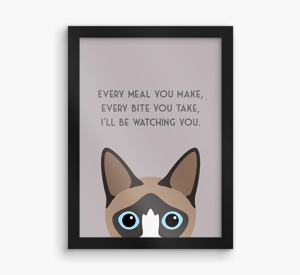 'Every Meal You Make' - Personalised {breedFullName} Framed Print