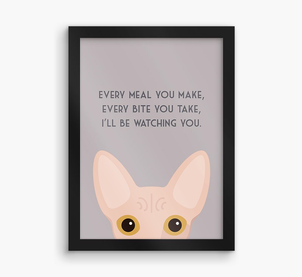 'Every Meal You Make' - Personalised {breedFullName} Framed Print