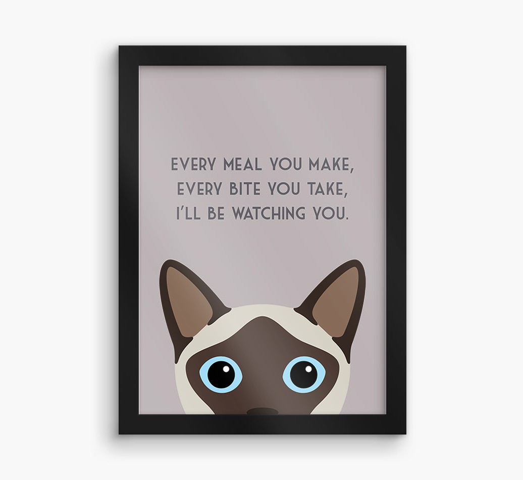 'Every Meal You Make' - Personalised {breedFullName} Framed Print
