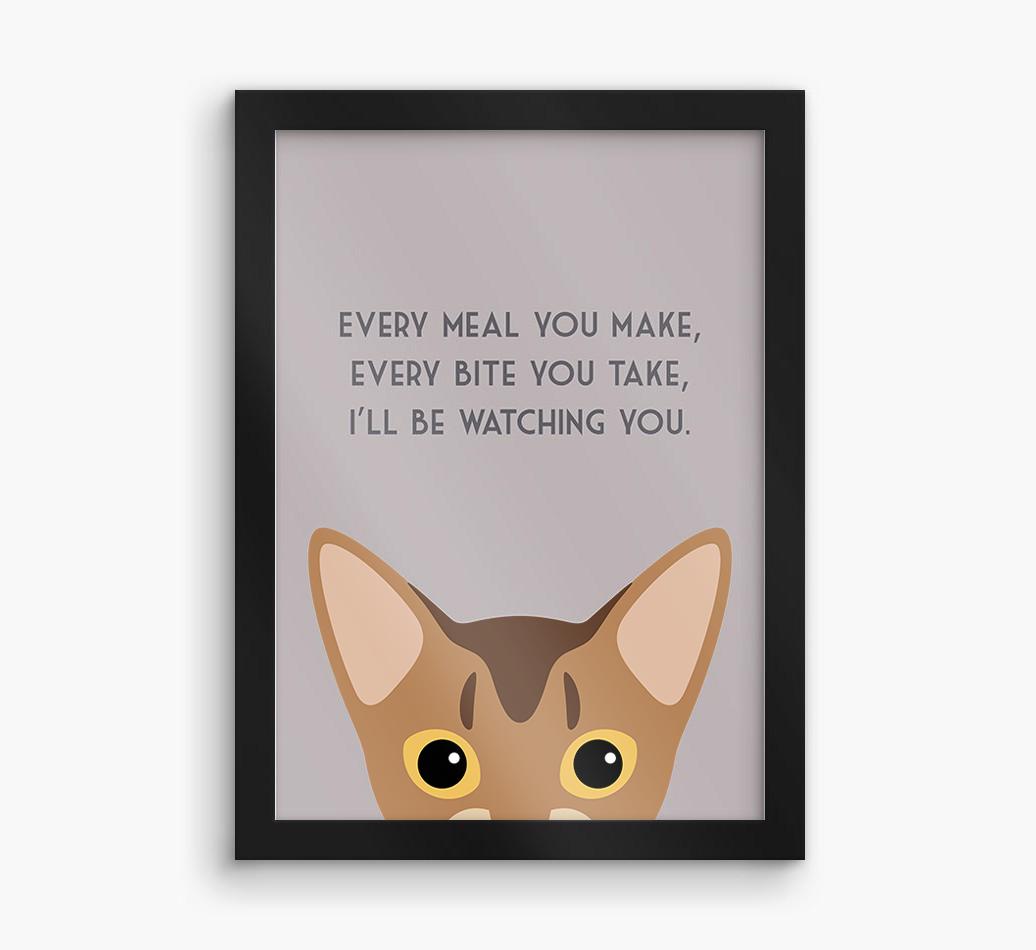 'Every Meal You Make' - Personalized {breedFullName} Framed Print
