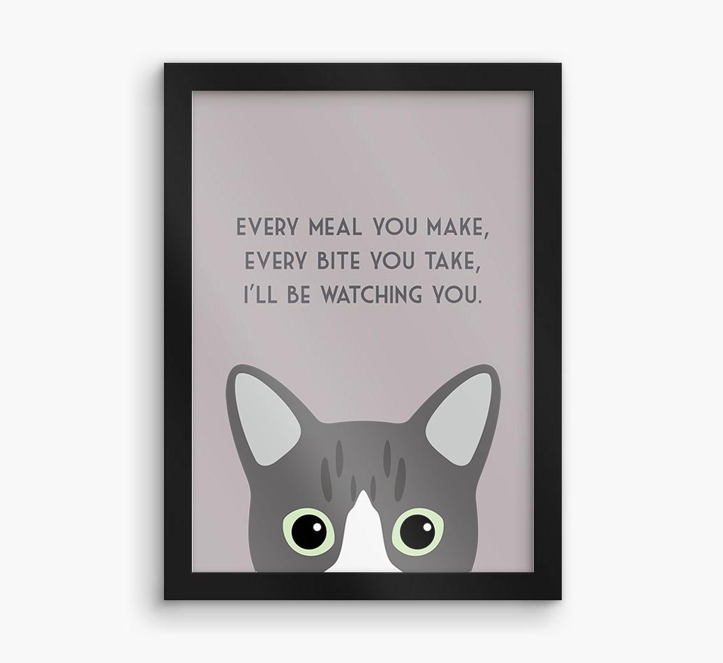 'Every Meal You Make' - Personalized {breedFullName} Framed Print