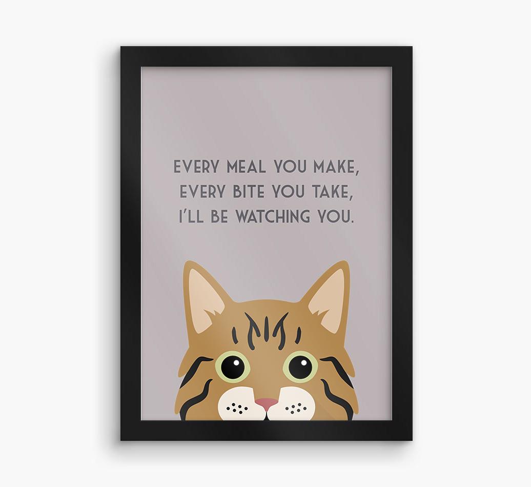 'Every Meal You Make' - Personalized {breedFullName} Framed Print