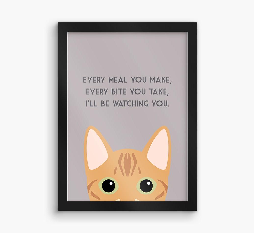 'Every Meal You Make' - Personalized {breedFullName} Framed Print