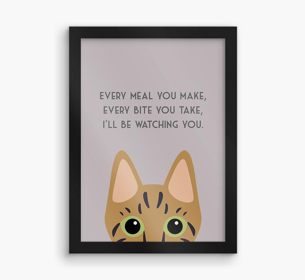 'Every Meal You Make' - Personalized {breedFullName} Framed Print