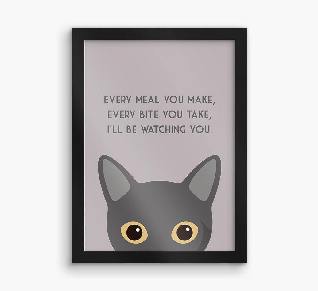 'Every Meal You Make' - Personalized {breedFullName} Framed Print