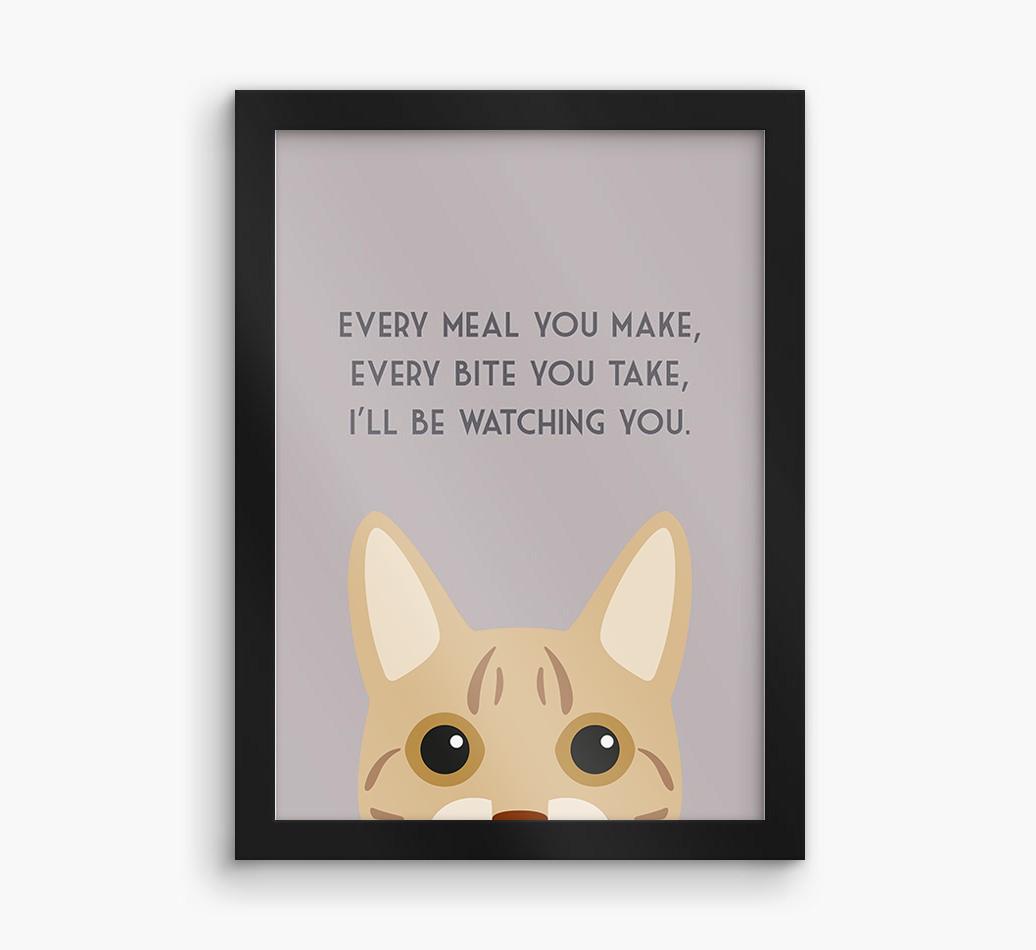 'Every Meal You Make' - Personalized {breedFullName} Framed Print