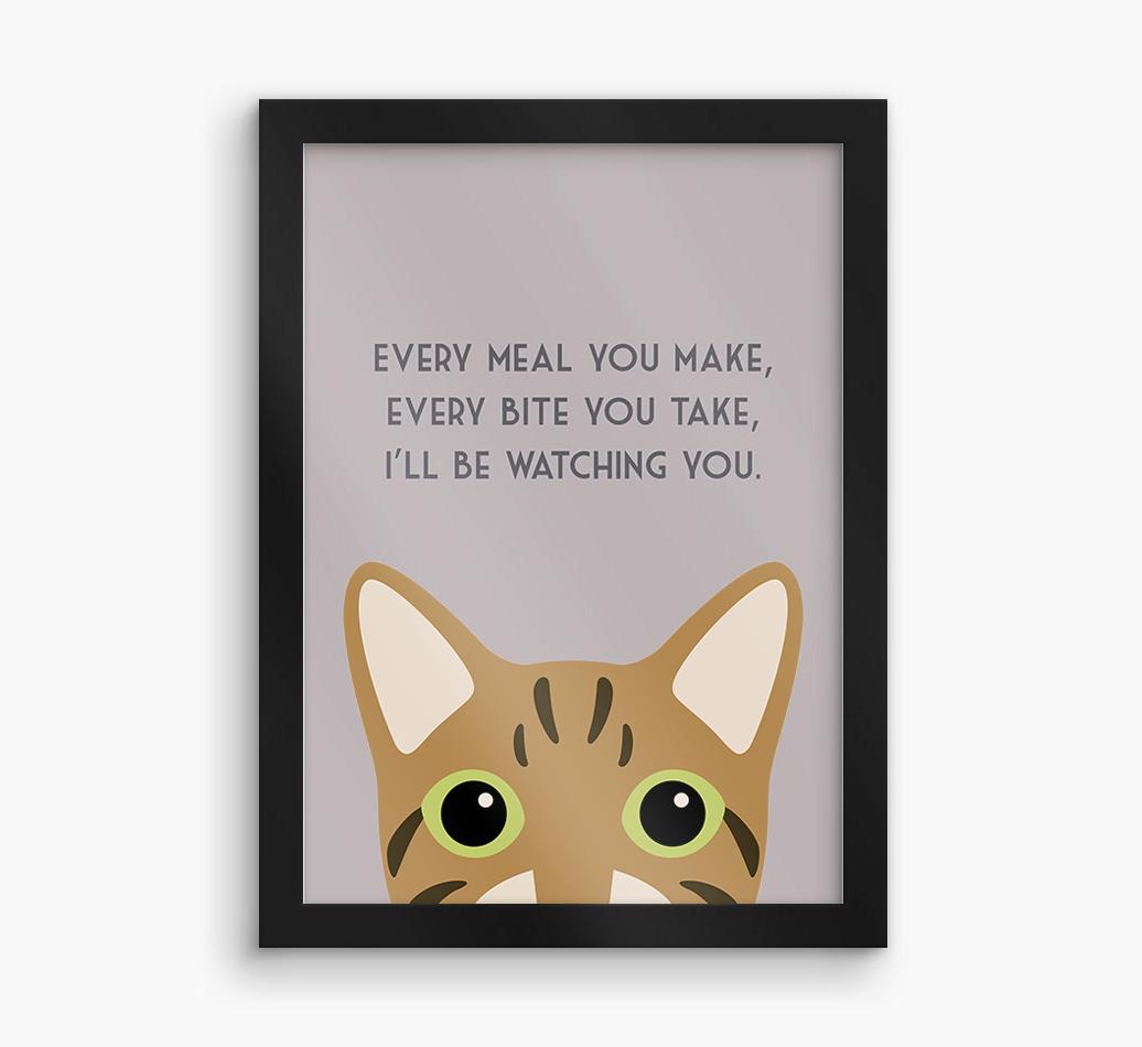 'Every Meal You Make' - Personalized {breedFullName} Framed Print