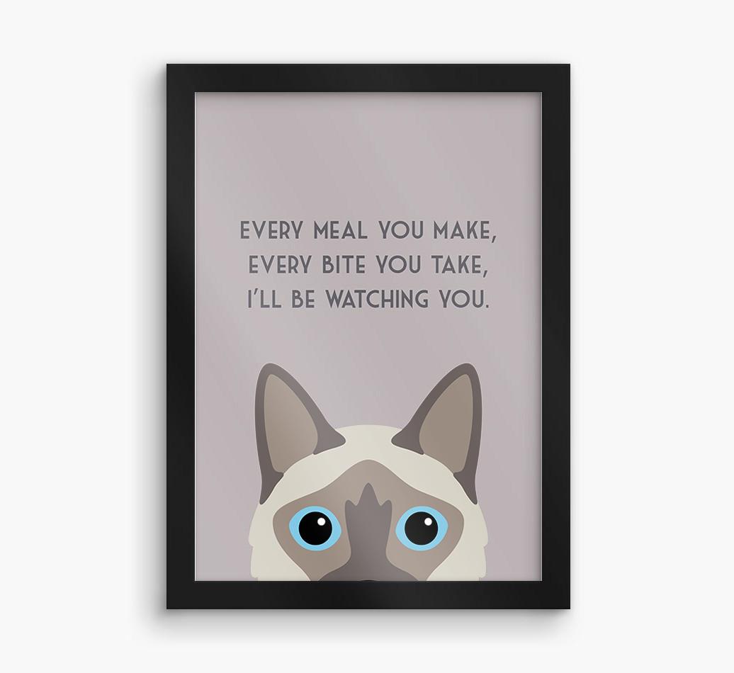 'Every Meal You Make' - Personalized {breedFullName} Framed Print