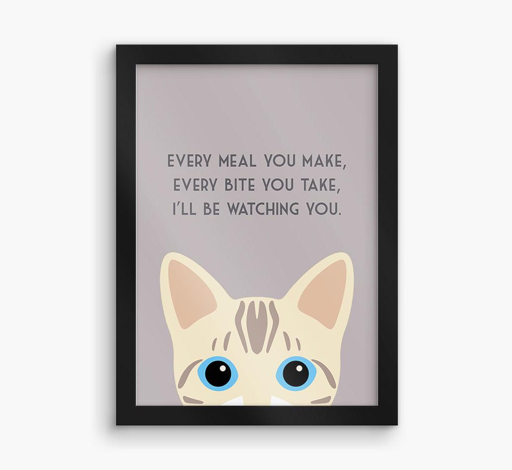 'Every Meal You Make' - Personalized {breedFullName} Framed Print