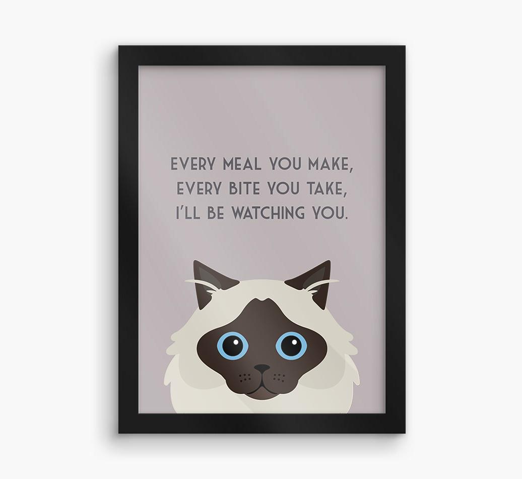 'Every Meal You Make' - Personalized {breedFullName} Framed Print
