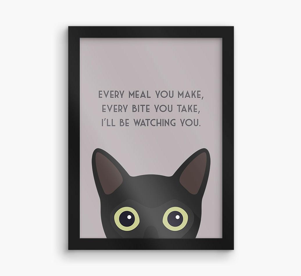 'Every Meal You Make' - Personalized {breedFullName} Framed Print