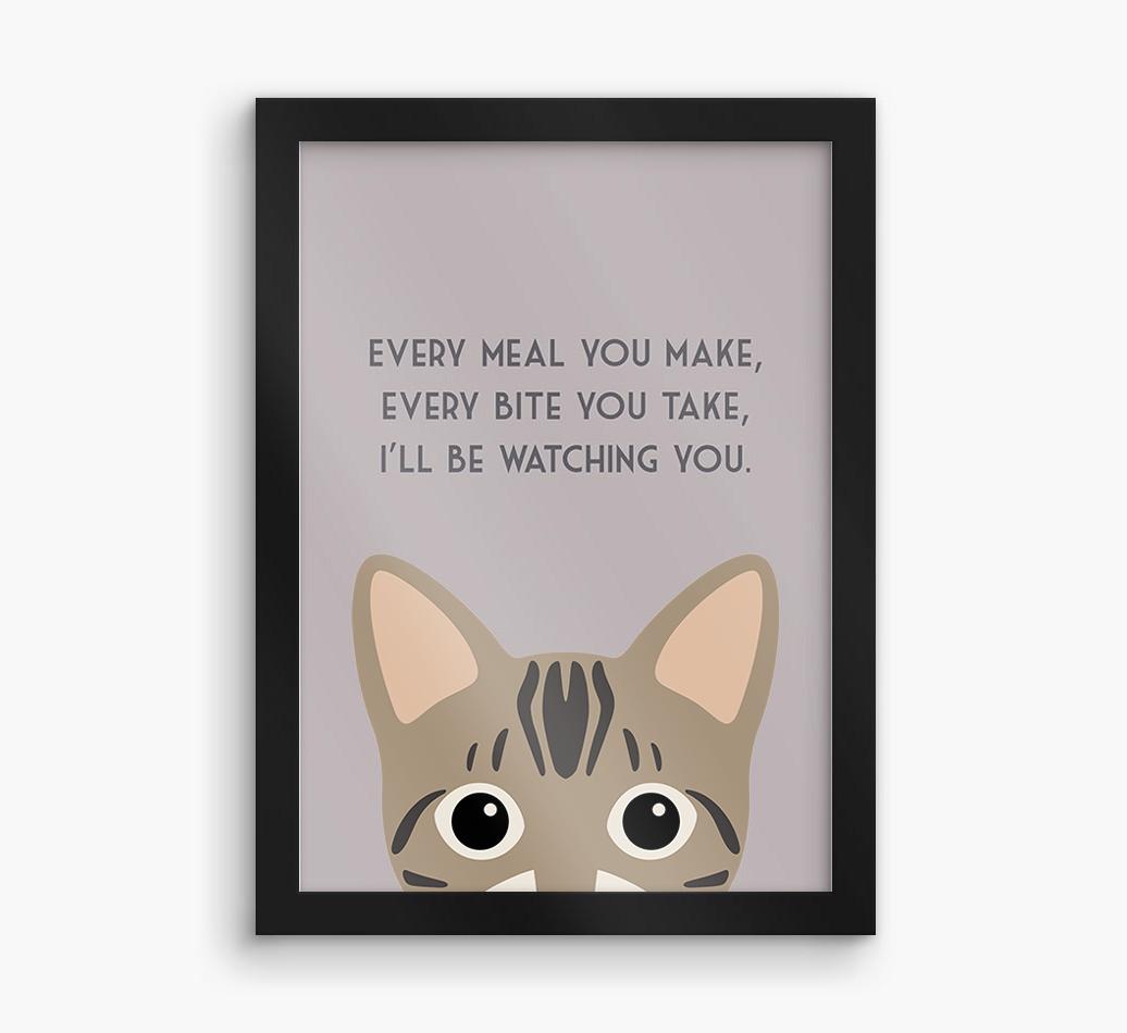 'Every Meal You Make' - Personalized {breedFullName} Framed Print