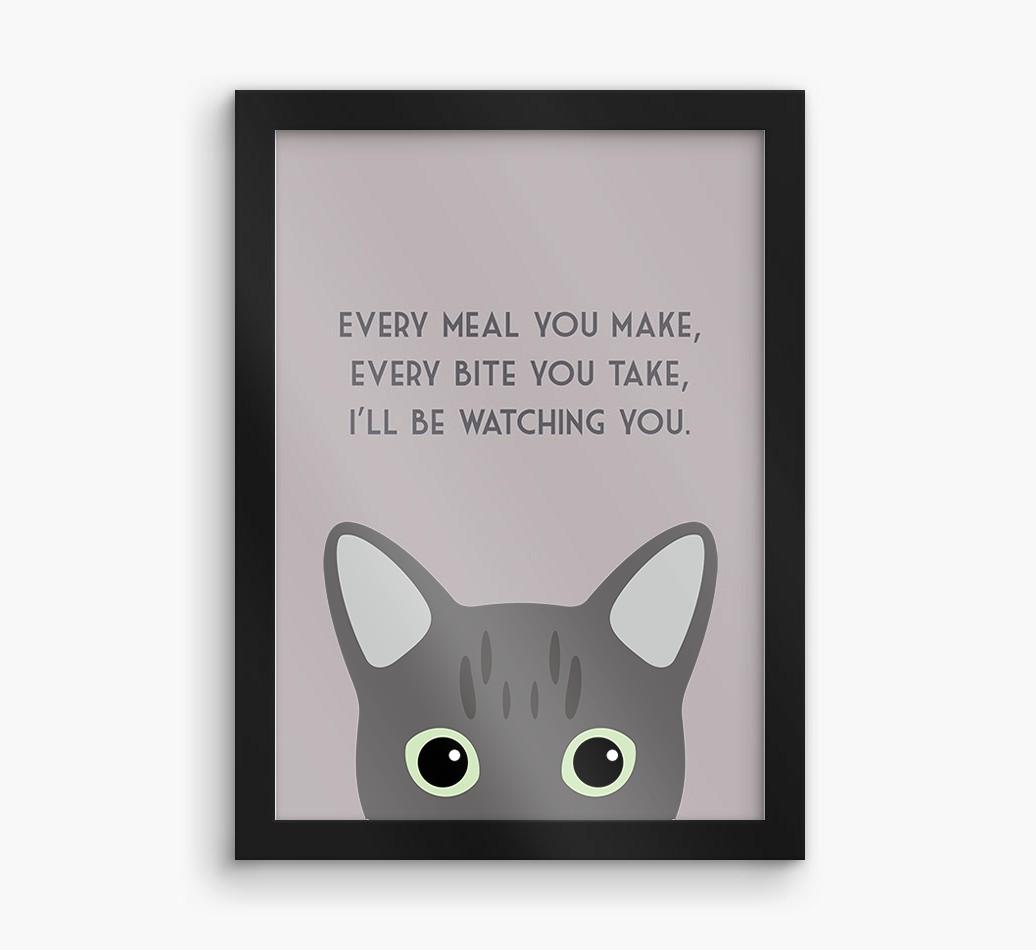 'Every Meal You Make' - Personalized {breedFullName} Framed Print