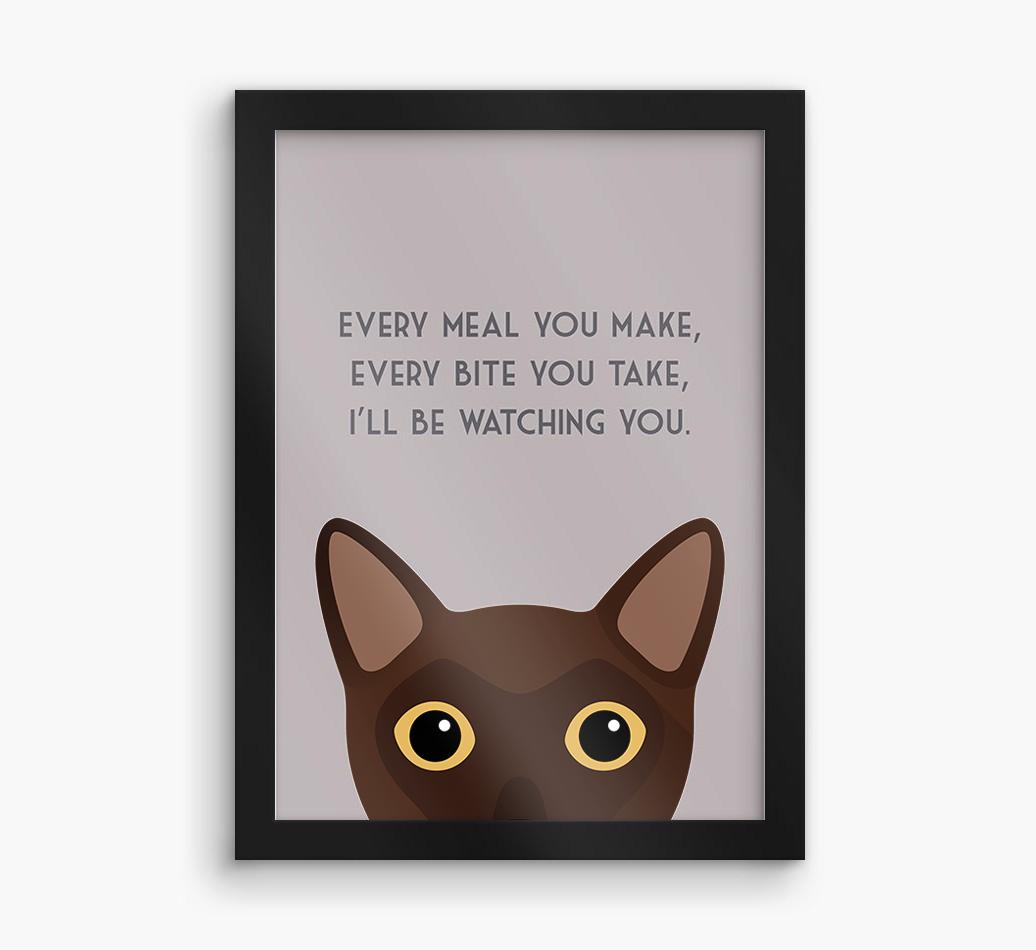 'Every Meal You Make' - Personalized {breedFullName} Framed Print