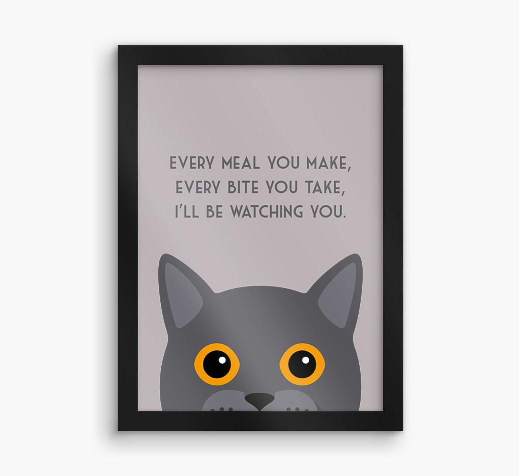 'Every Meal You Make' - Personalized {breedFullName} Framed Print