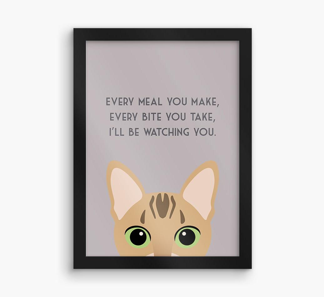 'Every Meal You Make' - Personalized {breedFullName} Framed Print