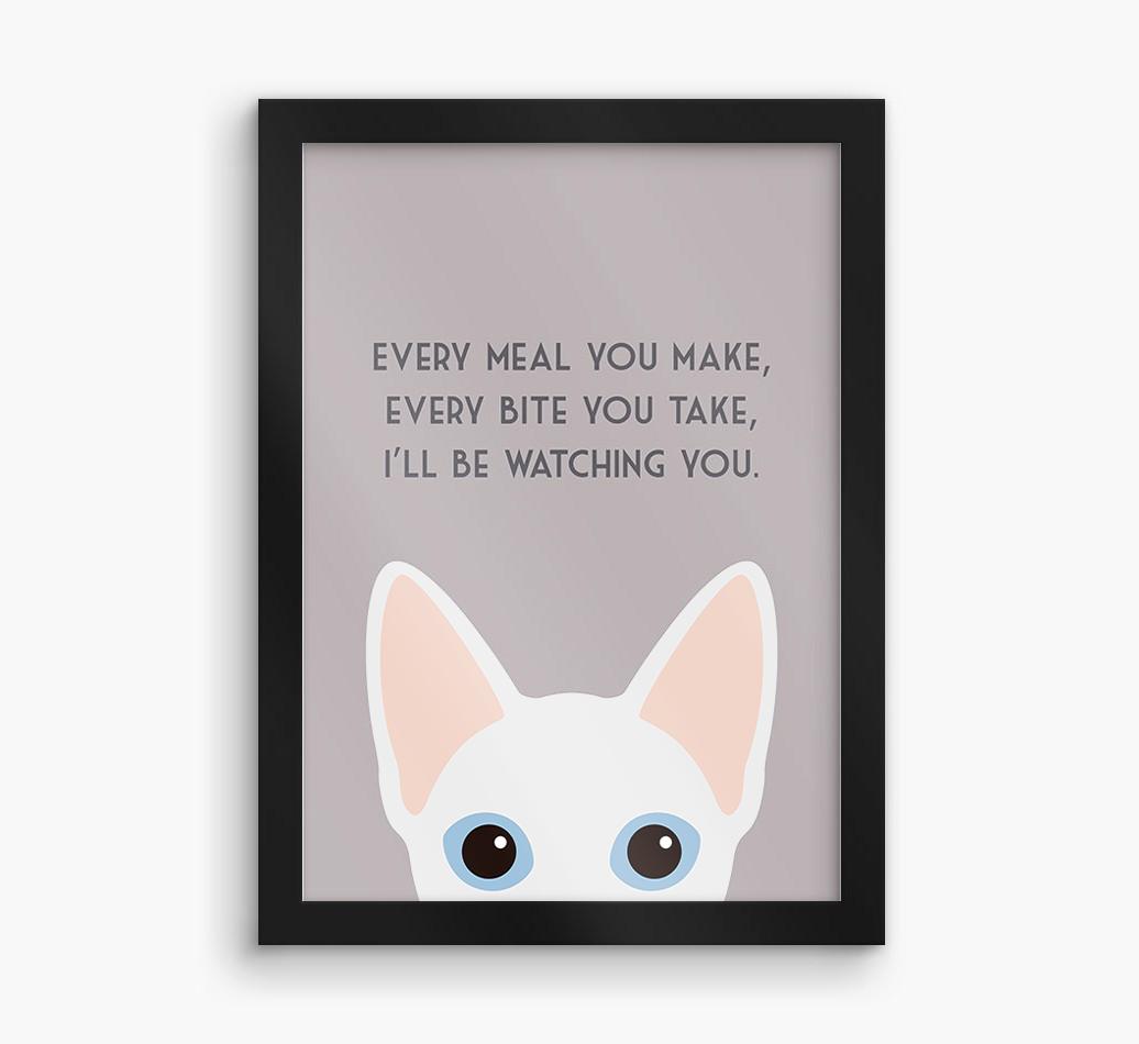 'Every Meal You Make' - Personalized {breedFullName} Framed Print