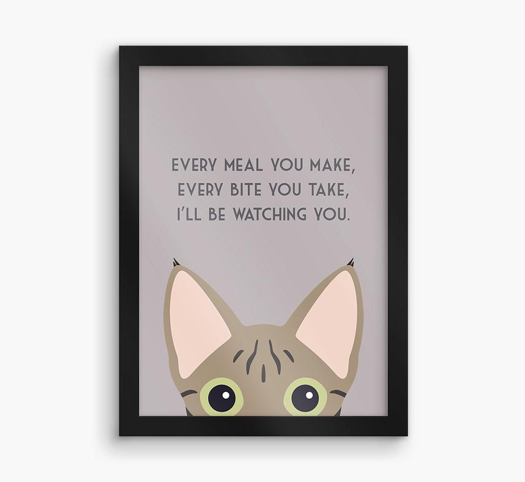 'Every Meal You Make' - Personalized {breedFullName} Framed Print