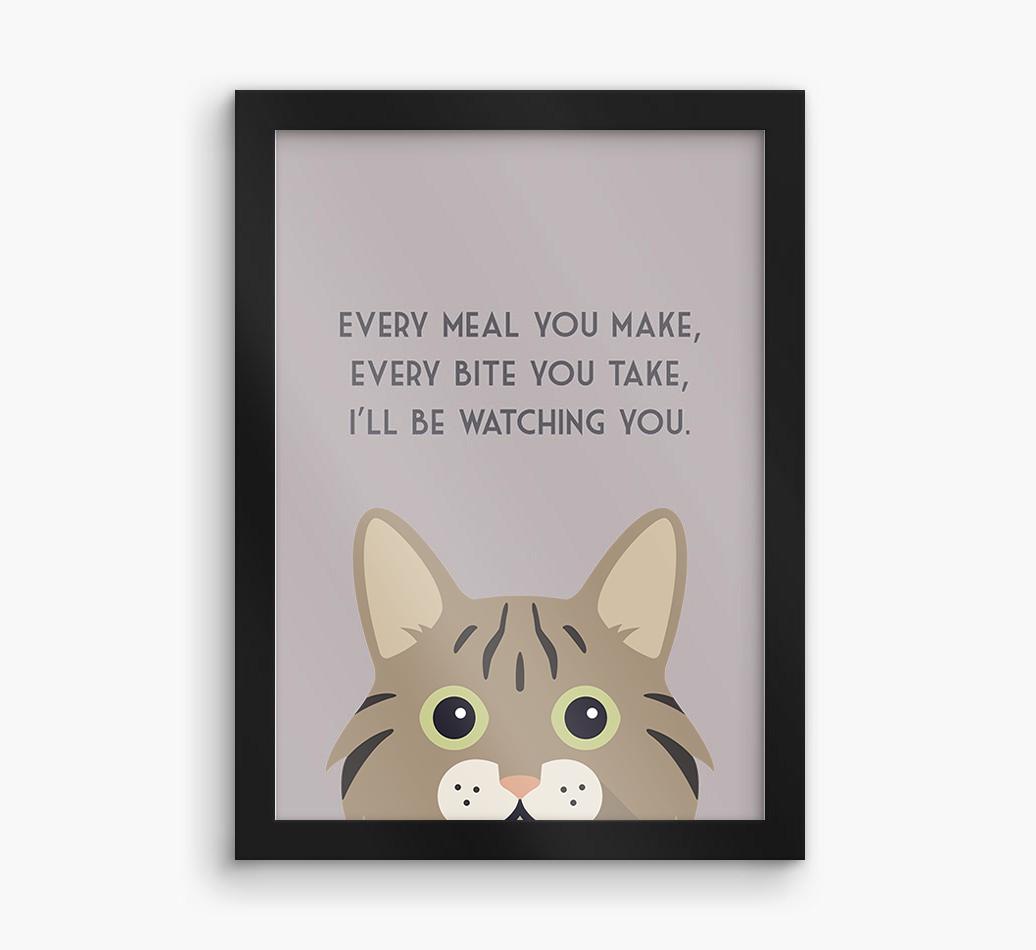 'Every Meal You Make' - Personalized {breedFullName} Framed Print