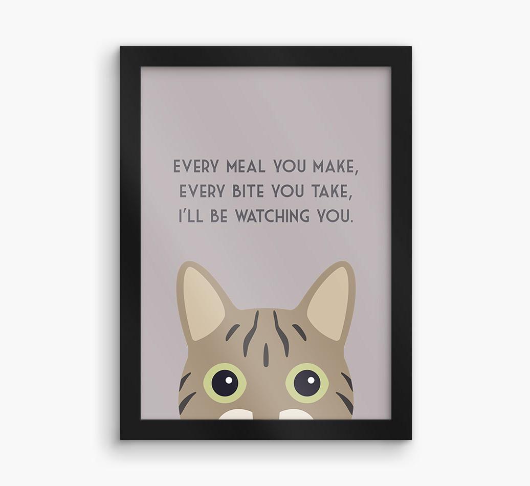 'Every Meal You Make' - Personalized {breedFullName} Framed Print