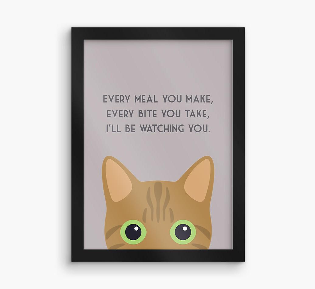 'Every Meal You Make' - Personalized {breedFullName} Framed Print