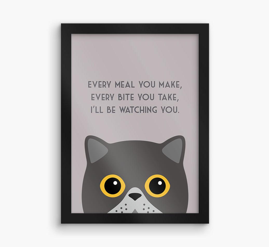'Every Meal You Make' - Personalized {breedFullName} Framed Print
