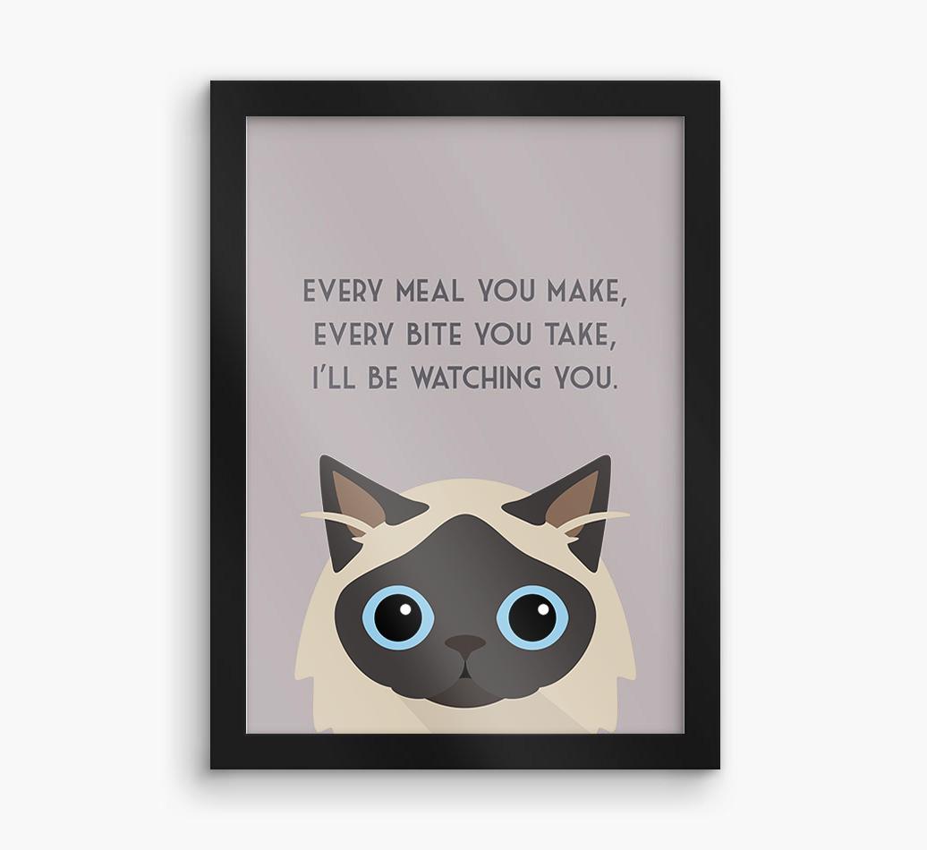 'Every Meal You Make' - Personalized {breedFullName} Framed Print