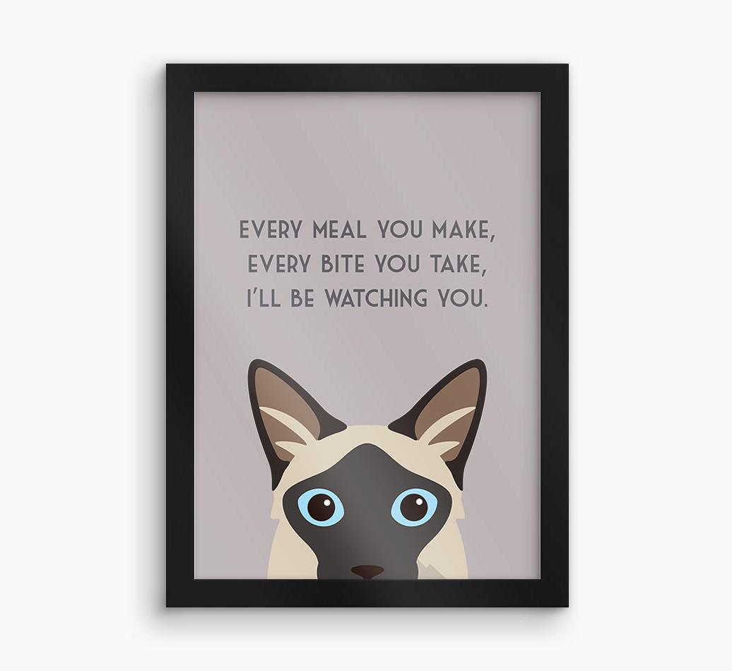 'Every Meal You Make' - Personalized {breedFullName} Framed Print