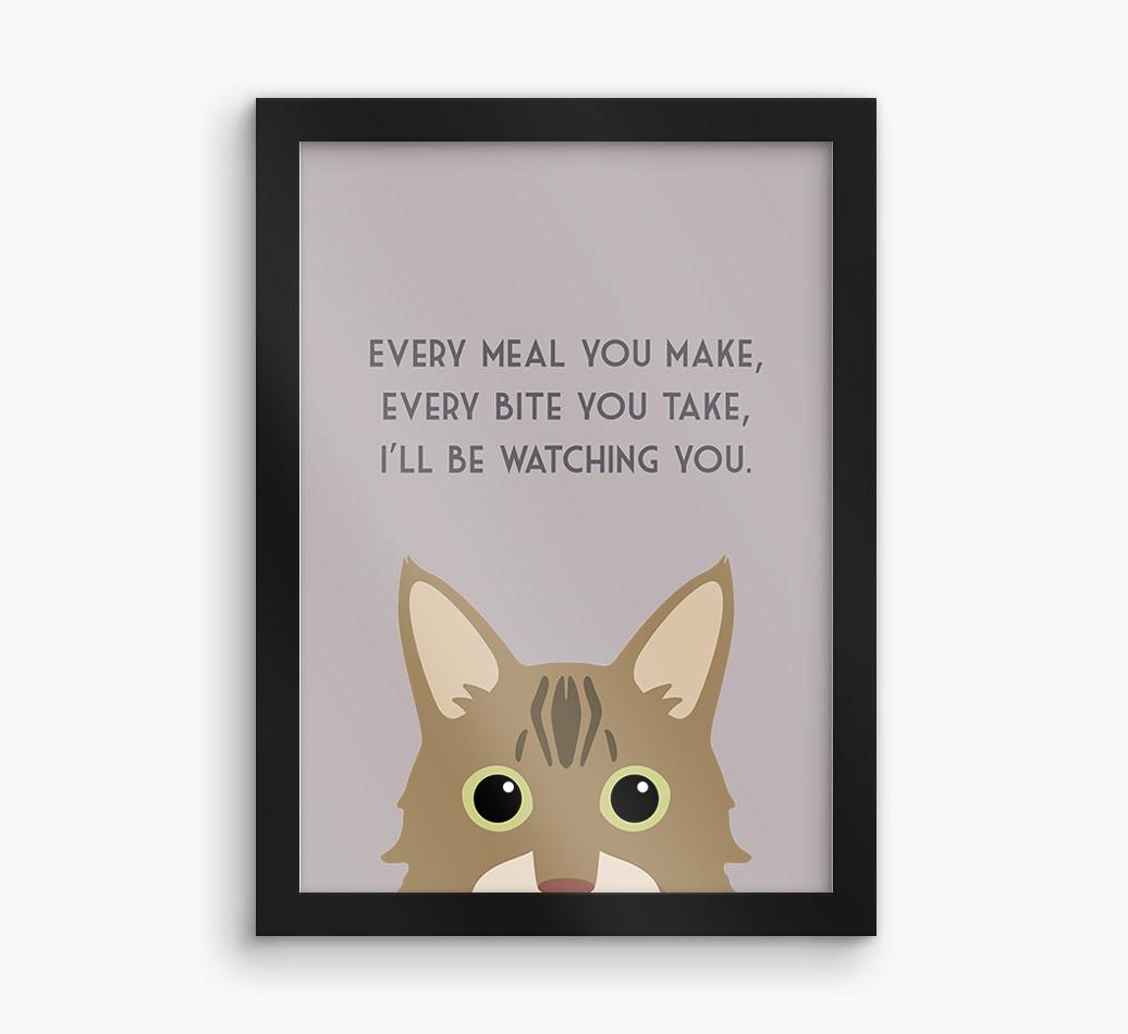 'Every Meal You Make' - Personalized {breedFullName} Framed Print