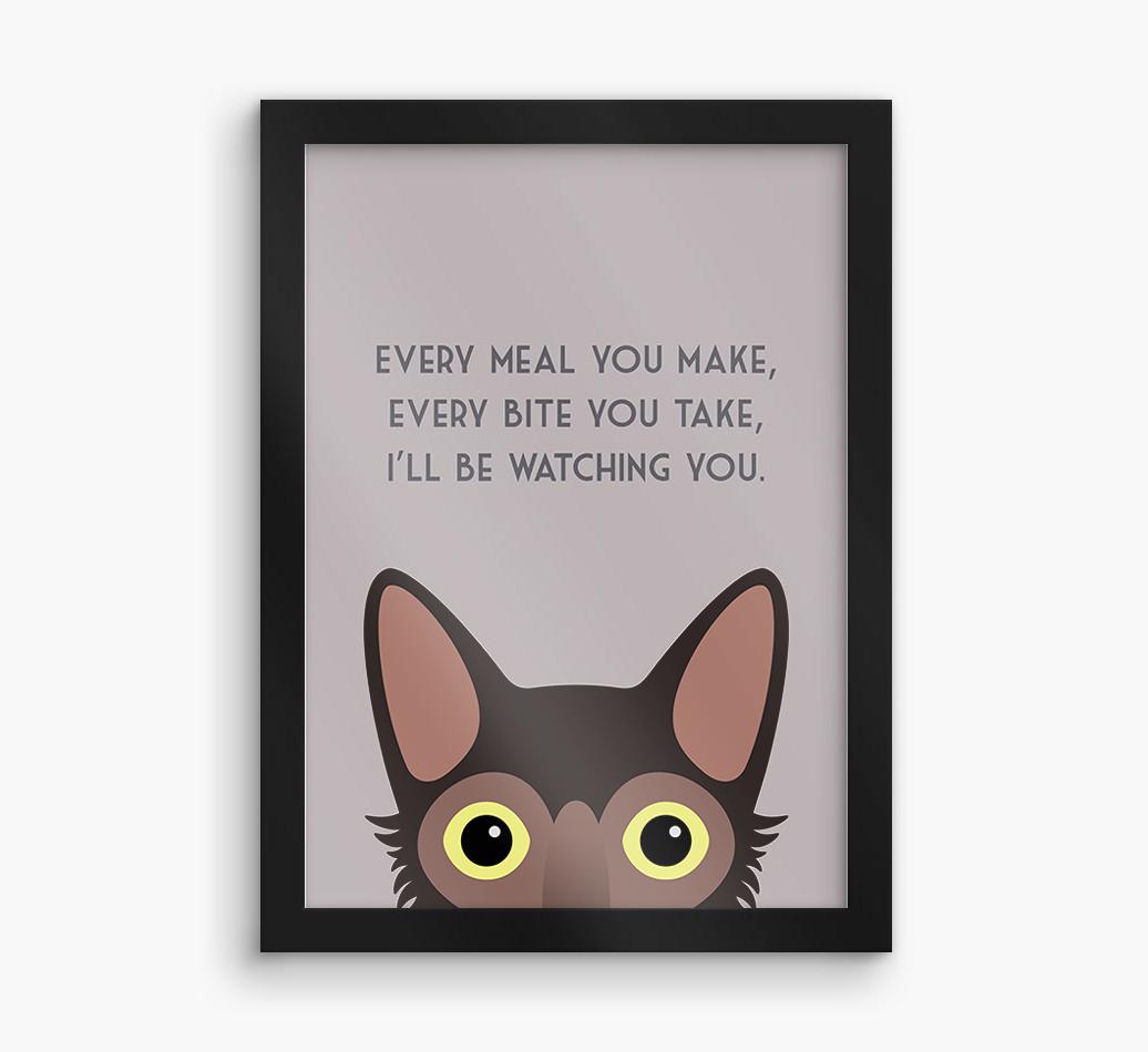 'Every Meal You Make' - Personalized {breedFullName} Framed Print