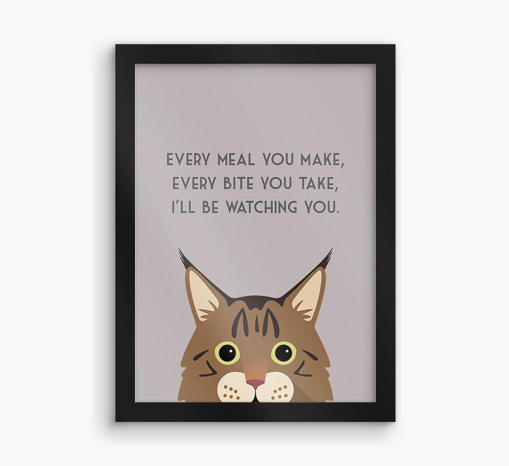 'Every Meal You Make' - Personalized {breedFullName} Framed Print