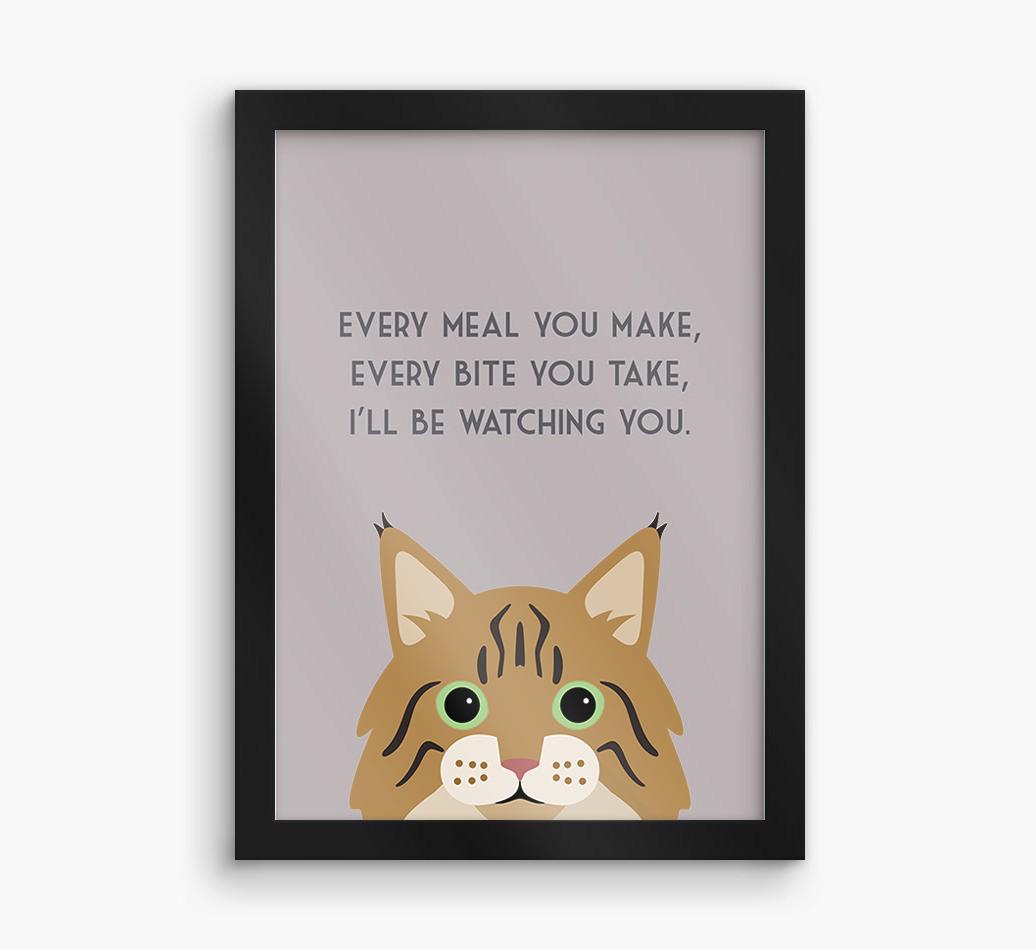 'Every Meal You Make' - Personalized {breedFullName} Framed Print