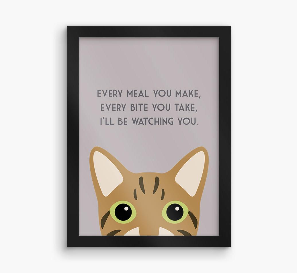 'Every Meal You Make' - Personalized {breedFullName} Framed Print