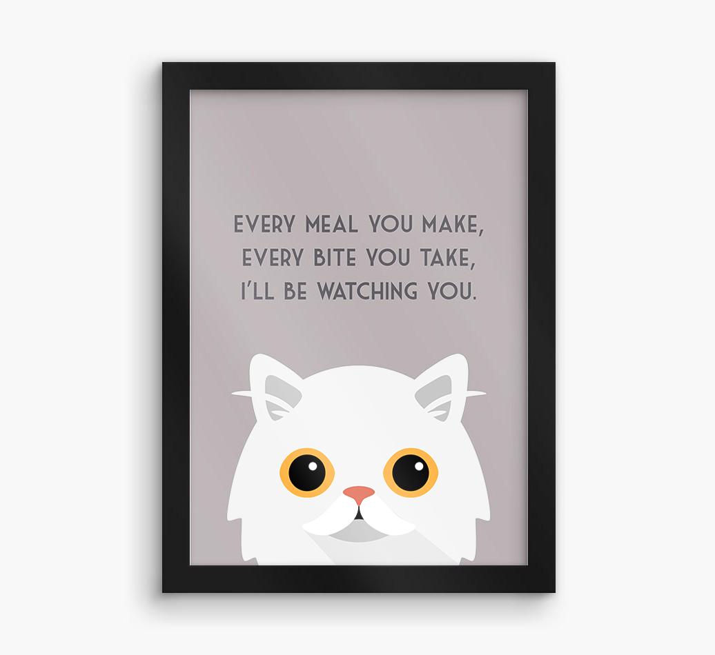 'Every Meal You Make' - Personalized {breedFullName} Framed Print