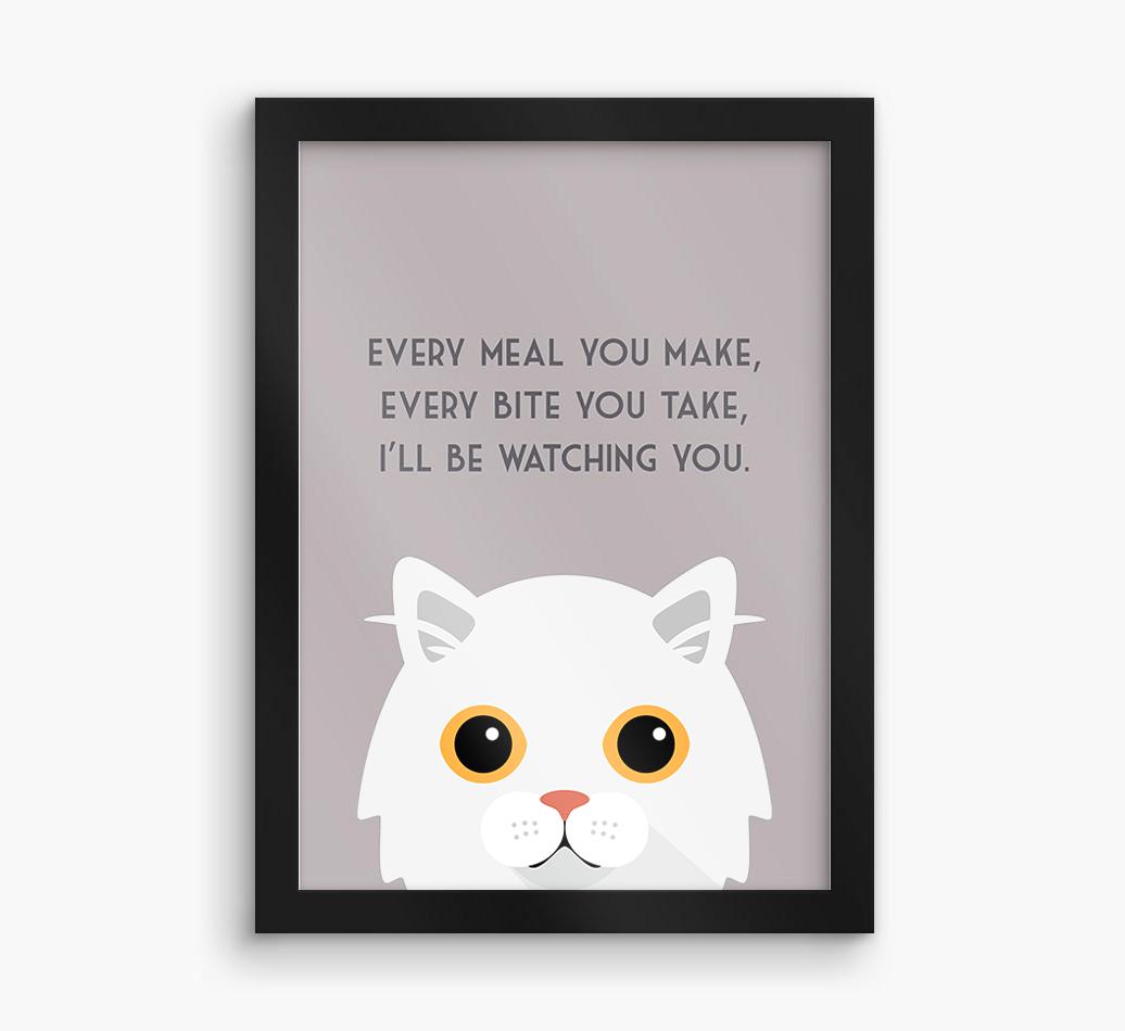 'Every Meal You Make' - Personalized {breedFullName} Framed Print