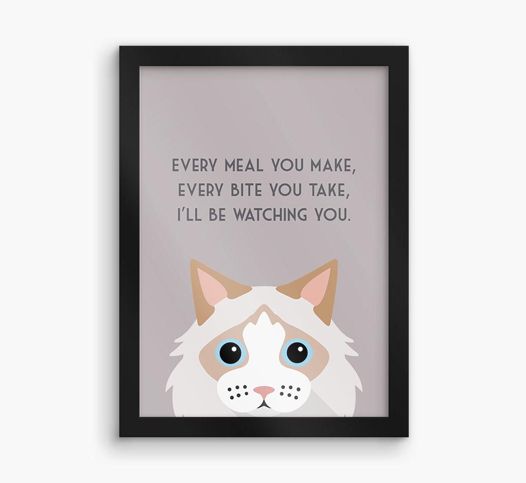 'Every Meal You Make' - Personalized {breedFullName} Framed Print