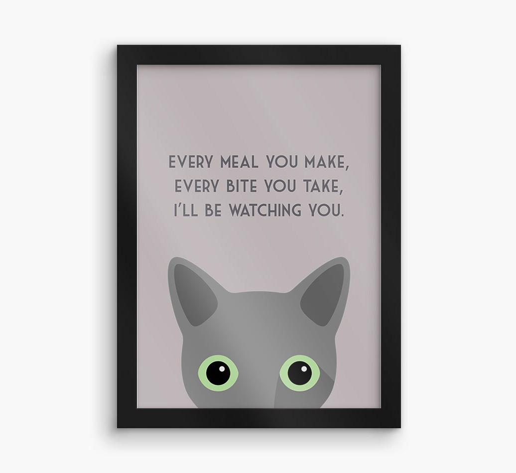 'Every Meal You Make' - Personalized {breedFullName} Framed Print