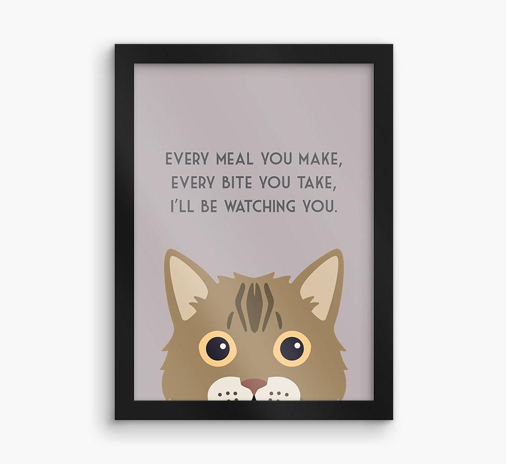 'Every Meal You Make' - Personalized {breedFullName} Framed Print