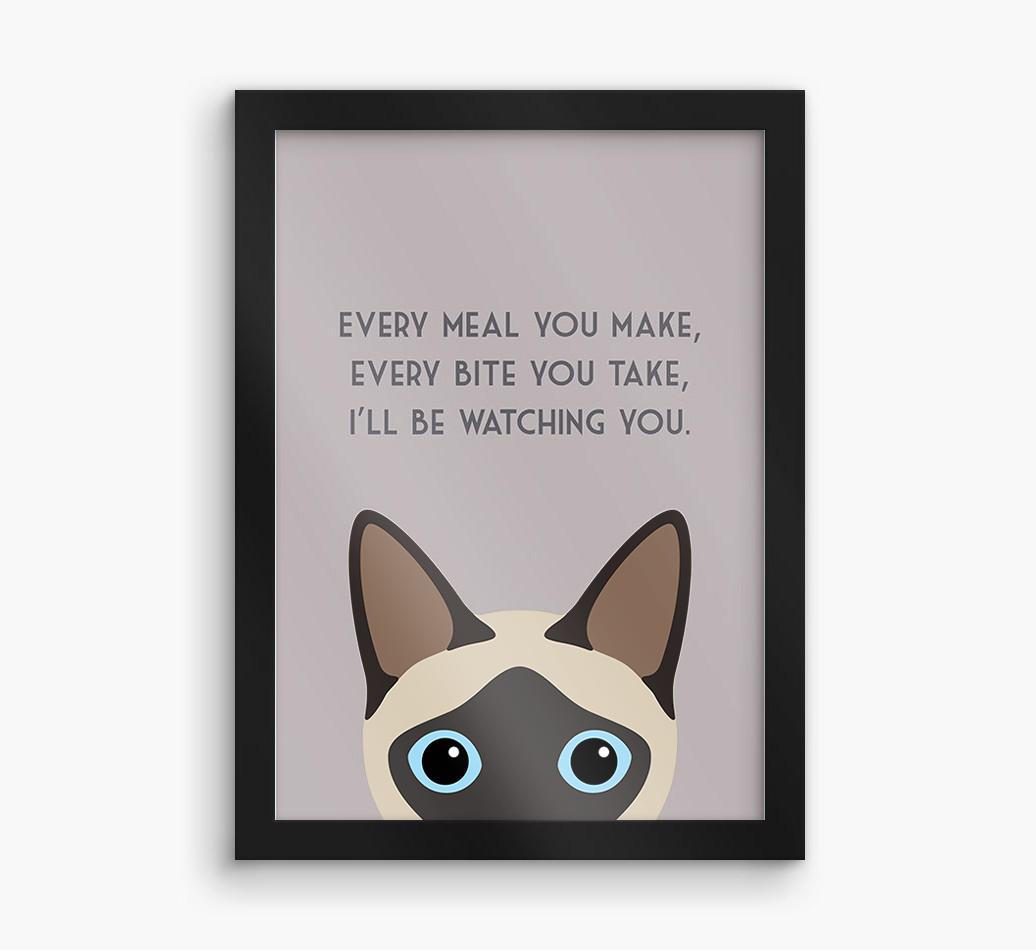 'Every Meal You Make' - Personalized {breedFullName} Framed Print