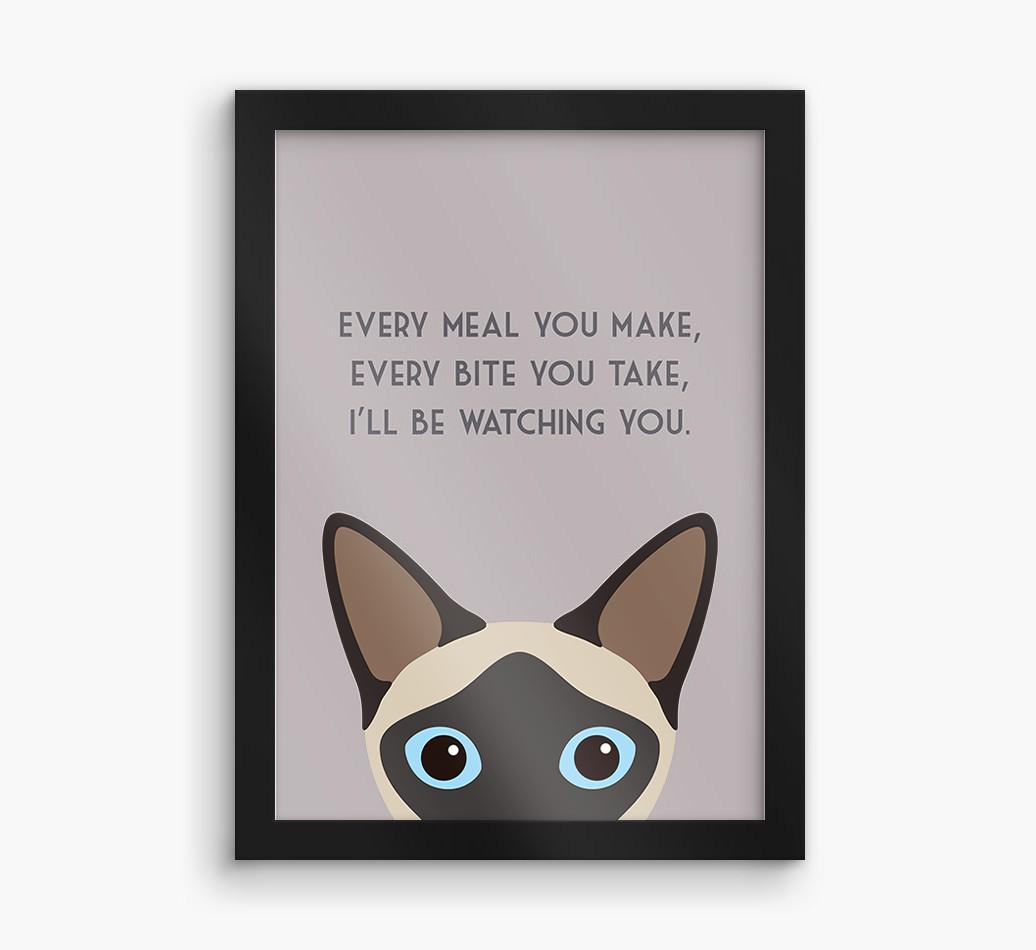 'Every Meal You Make' - Personalized {breedFullName} Framed Print