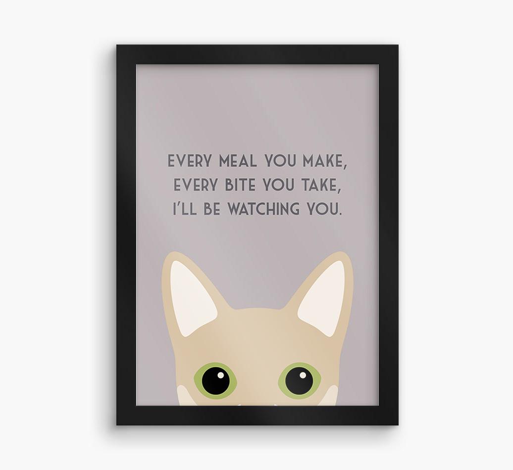 'Every Meal You Make' - Personalized {breedFullName} Framed Print