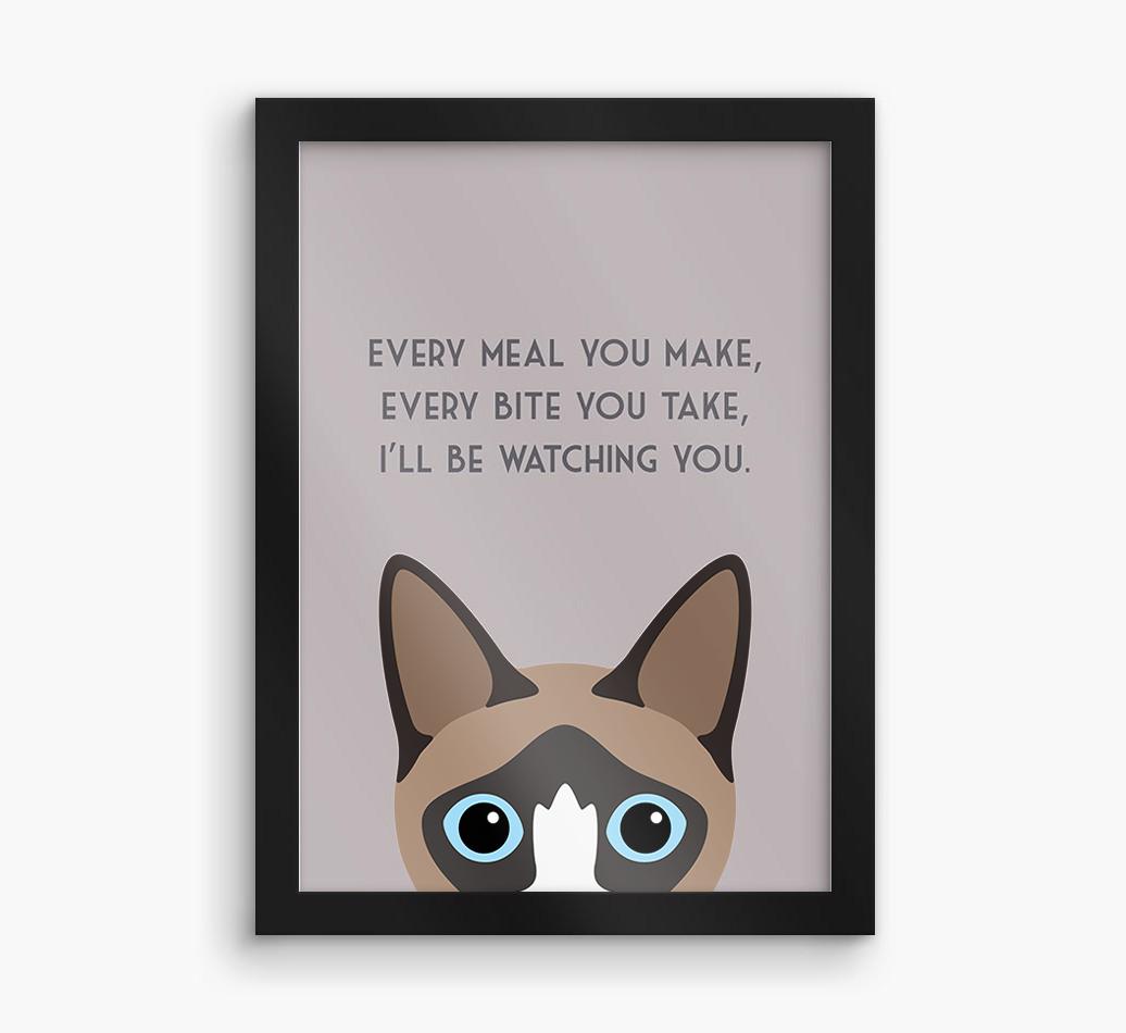 'Every Meal You Make' - Personalized {breedFullName} Framed Print