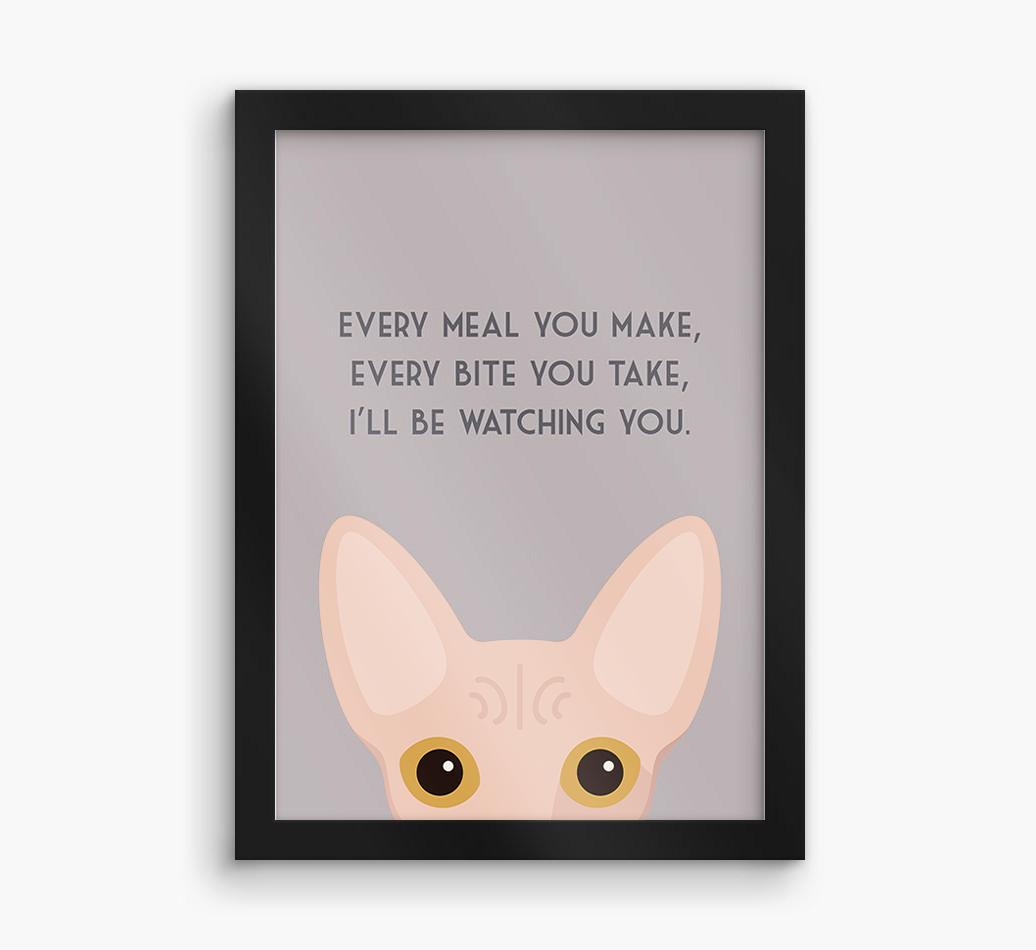 'Every Meal You Make' - Personalized {breedFullName} Framed Print