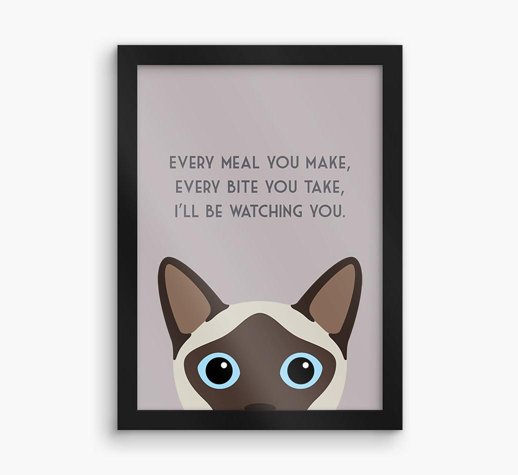 'Every Meal You Make' - Personalized {breedFullName} Framed Print