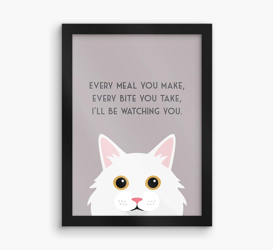 'Every Meal You Make' - Personalized {breedFullName} Framed Print
