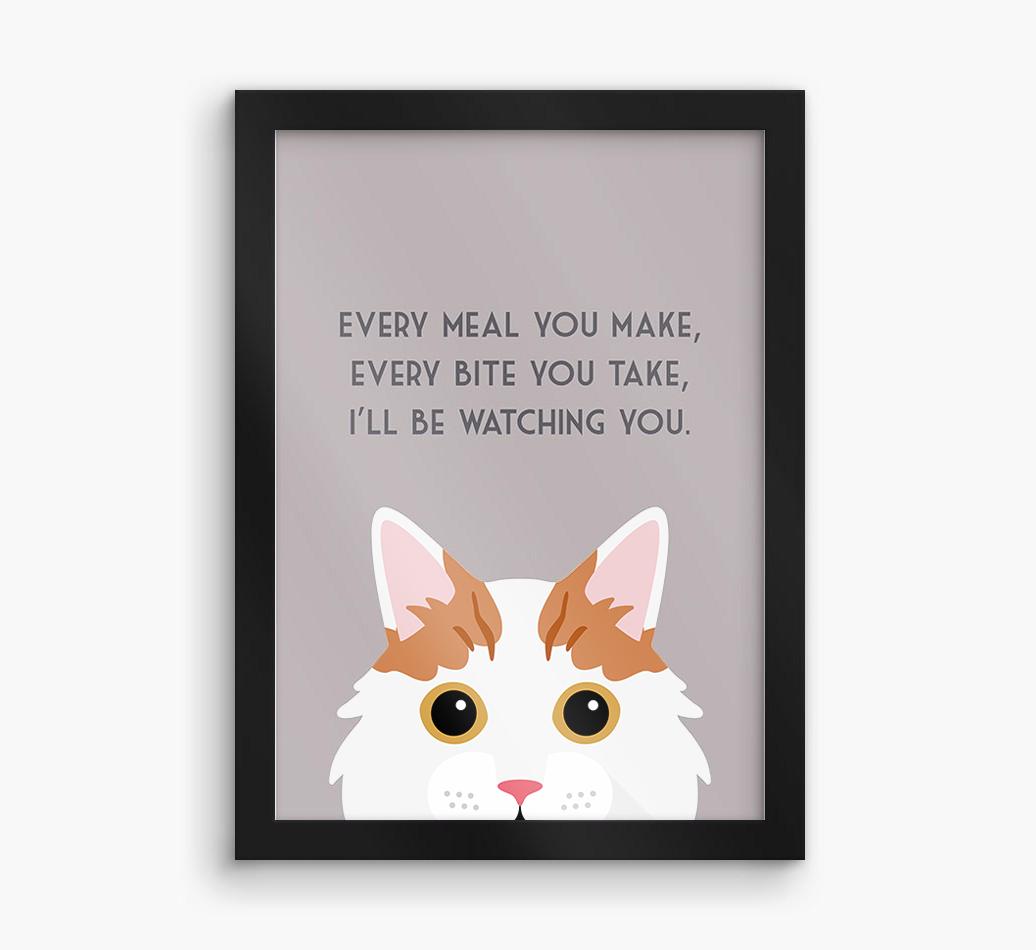 'Every Meal You Make' - Personalized {breedFullName} Framed Print