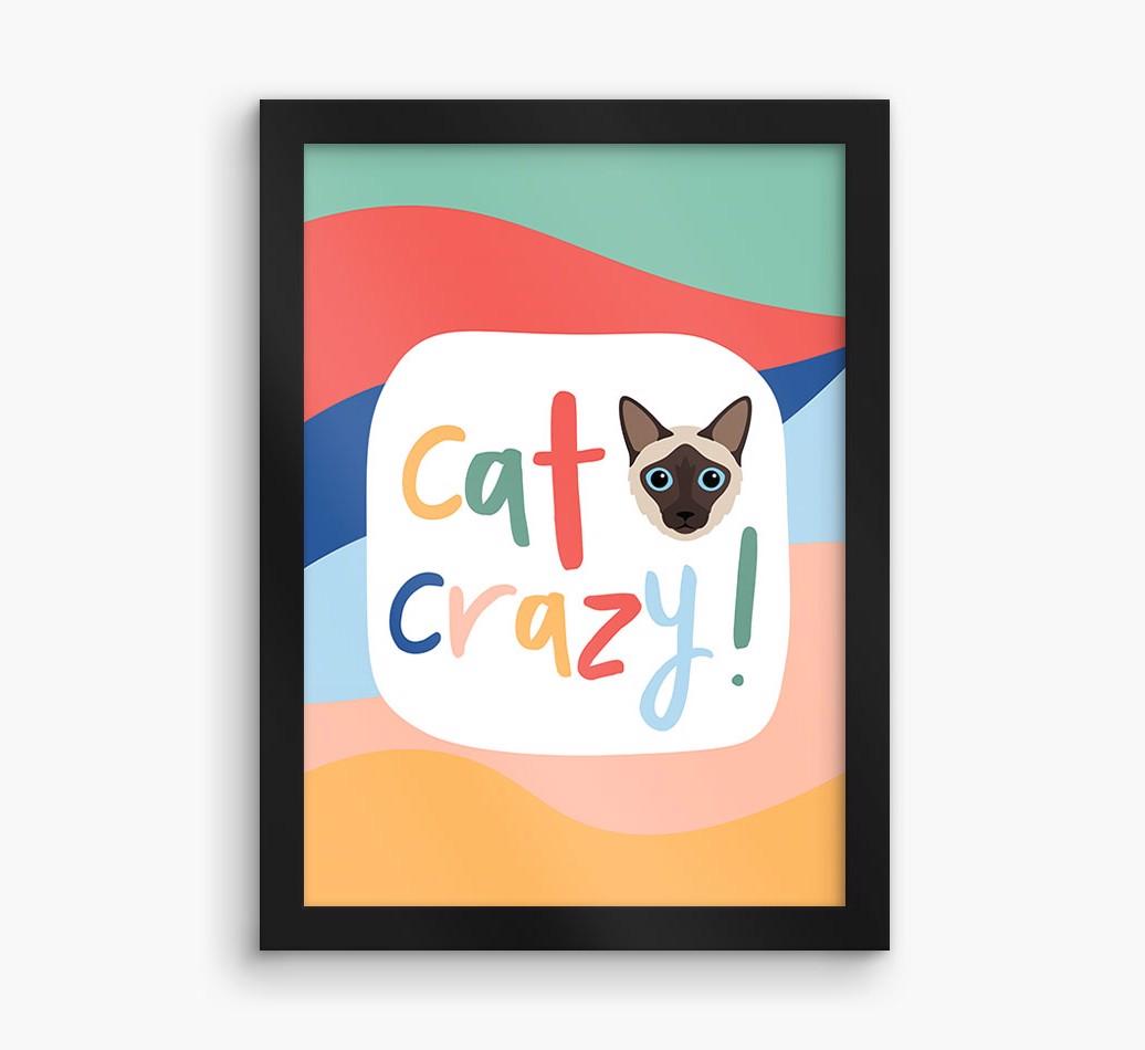 'Cat Crazy' - Personalized {breedFullName} Framed Print