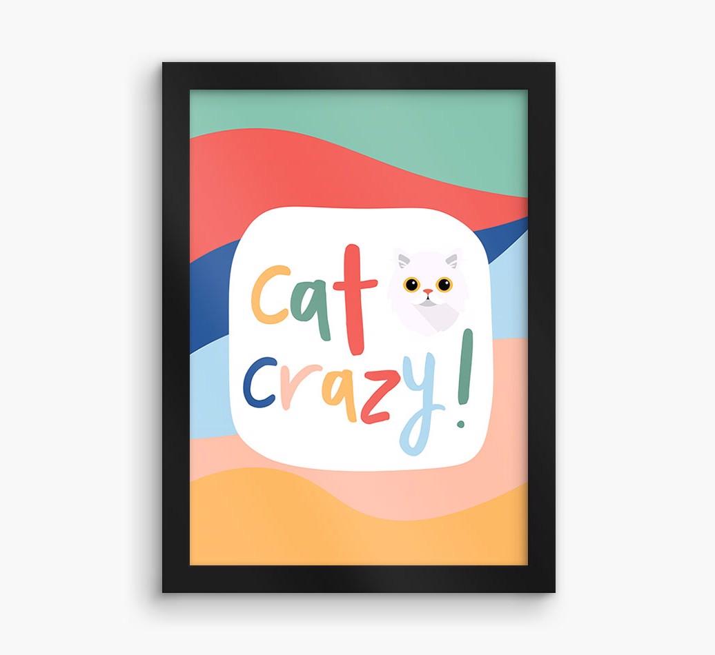 'Cat Crazy' - Personalized {breedFullName} Framed Print