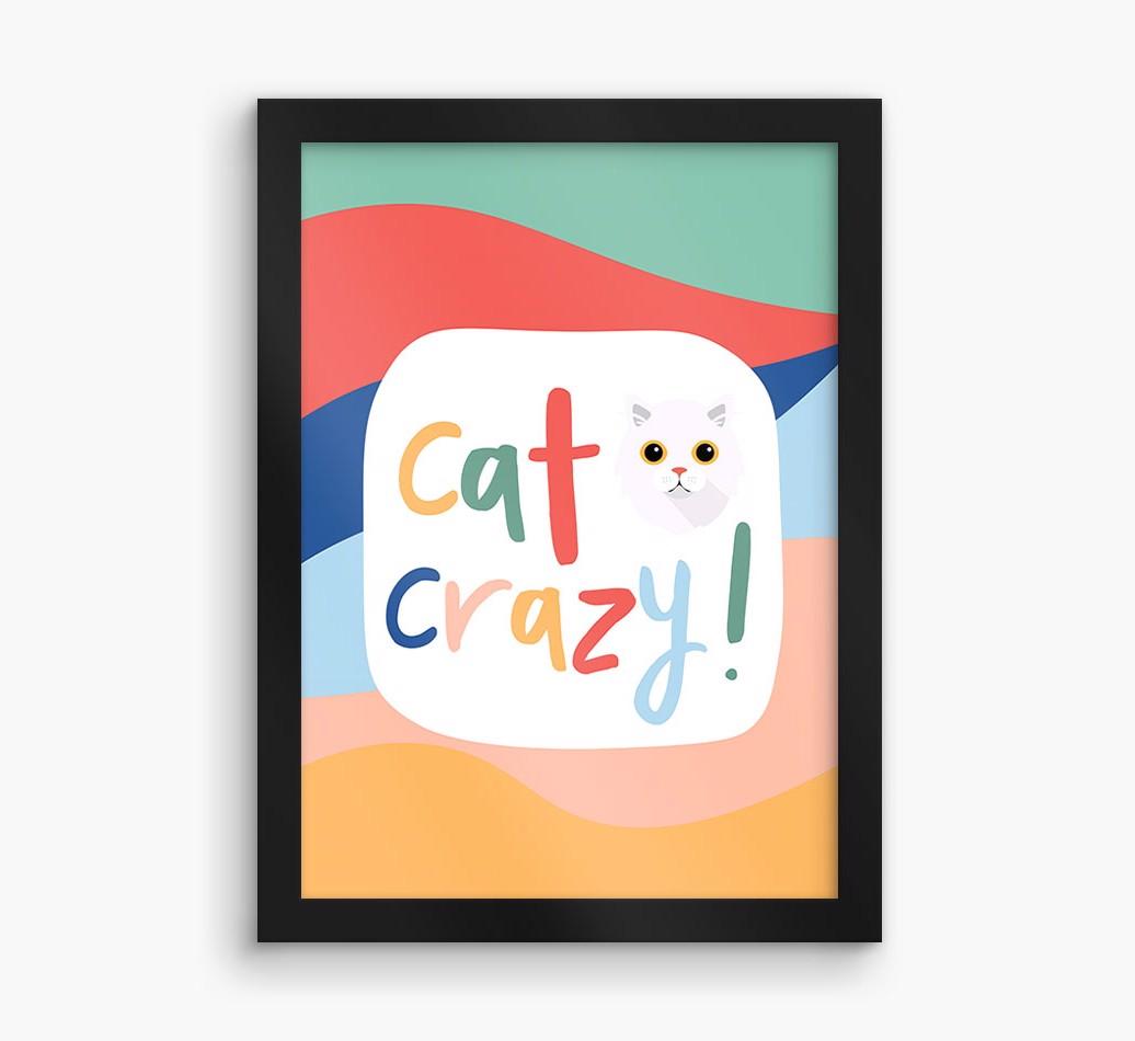 'Cat Crazy' - Personalized {breedFullName} Framed Print