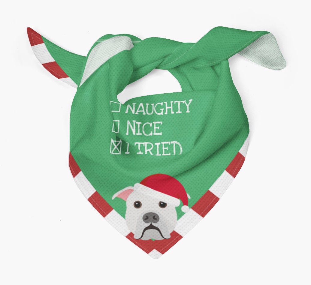 Christmas Checkbox: Personalised {breedFullName} Bandana